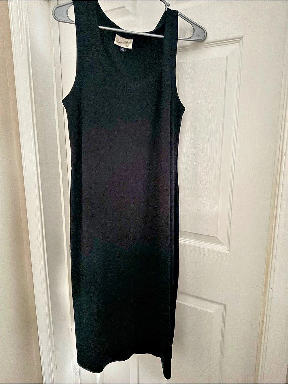 Universal Thread Women's Ribbed Tank Midi Dress Black XL